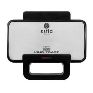 Estia 06-12359 King Toast Τοστιέρα με Αποσπώμενες Πλάκες για 2 Τοστ 900W Inox