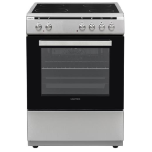 United UFV-68279T Ελεύθερη Κουζίνα 69lt με Κεραμικές Εστίες Inox (Β.60xΠ.60xΥ.85) B-Stock
