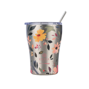 Estia 01-31787 ΘΕΡΜΟΣ COFFEE MUG SAVE THE AEGEAN 350ml SILVER BOTANIC