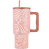 Estia 01-32043 Θερμός Με Λαβή & Καλαμάκι 900ml Estia Save The Aegean Tumbler Soft Ripple