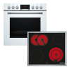 Bosch HND411LW63 Σειρά 4 Σετ Ηλεκτρική Κουζίνα 71lt. (HEA513BW3) Με Κεραμική Εστία( NKN645GA2E)Λευκή (Π.58,3xΥ.4,3xΒ.51,3) B-Stock (Χωρίς Συσκευασία)