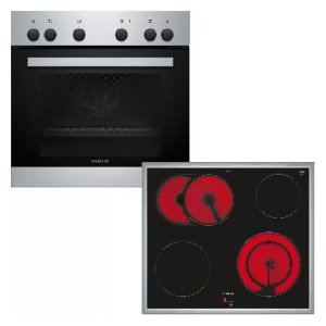 Siemens EQ110KA2EE iQ100 Σετ Ηλεκτρικής Κουζίνας 66lt Mε Κεραμίκη Εστία SCHOTT CERAN®(Υ.59,5xΠ.59,5xΒ.54,8) B-Stock(Εξωτερικές Φθορές)