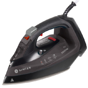 Singer STI-2050 Σίδερο Ατμού 3000W ONETEMP με Κεραμική Πλάκα και Συνεχόμενη Παροχή Ατμού 35gr/min Μαύρο