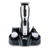Izzy PG100 Plus Σετ Ανδρικής Περιποίησης Επαναφορτιζόμενο 10-σε-1 Μαύρο Ασημί