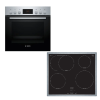 Bosch HEF133BS1 Σετ Ηλεκτρική Κουζίνα 66lt. ecoClean Direct Με Εστία Επαγωγικη NIF645CB5E (Υ.59,5xΠ.59,4xΒ.54,8)B-Stock (Εξωτερικές Φθορές)