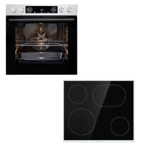 Gorenje BCSB737OTX Σετ Φούρνος Κ Κεραμική Εστία 77L Inox (59.5×59.5×56.4cm) B-Stock (Χωρίς Συασκευασία)