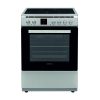 United UFV-68289TP Ελεύθερη Ηλεκτρική Κουζίνα 69lt με Κεραμική Εστία Inox(Υ.85xΒ.60xΠ60)