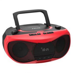 Felix FCD-3918 Φορητό Ράδιο/CD/MP3/USB Player Με Bluetooth Κόκκινο