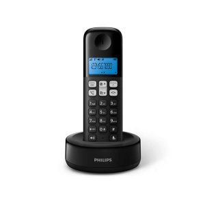 Philips D1611B/GRS Ασύρματο Τηλέφωνο Black
