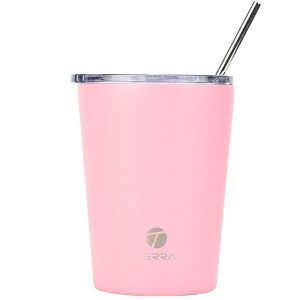 TERRA 01-30186 TERRA ΘΕΡΜΟΣ COFFEE MUG SAVE THE AEGEAN 350ml ΜΟΝΟΧΡΩΜΟ ASSORTED ΡΟΖ