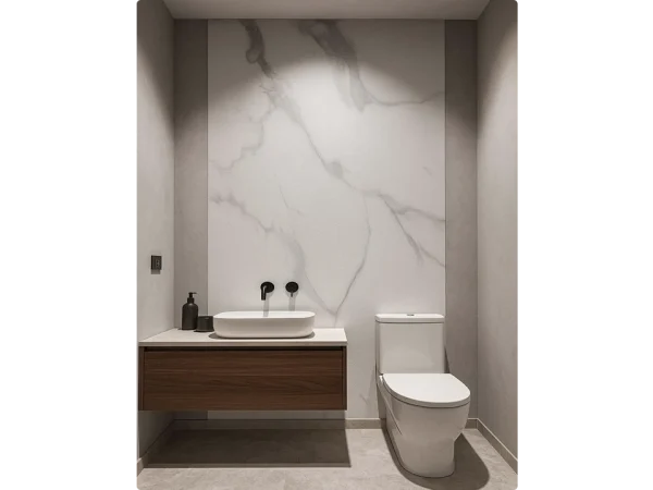 PVC Πάνελ Τοίχου Carrara Matte [280 × 122 cm]