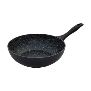 Estia 01-6099 Magma Γουόκ Αντικολλητικό Πρεσσαριστού Αλουμινίου 28cm Μαύρο