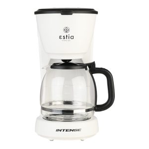 Estia 06-24581 Καφετιέρα Φίλτρου Intense Luminus Πλαστική 1000W Με Γυάλινη Κανάτα 1.25Lt Ματ Λευκή