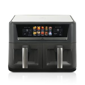 Human HU-392 Air Fryer με Διπλό Αποσπώμενο Κάδο 12lt Μαύρο (Π.42xΥ.33xΒ.27)