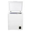 Λευκός καταψύκτης μπαούλο Gorenje FH14EAW με ανοιχτό καπάκι και ορατό εσωτερικό χώρο.