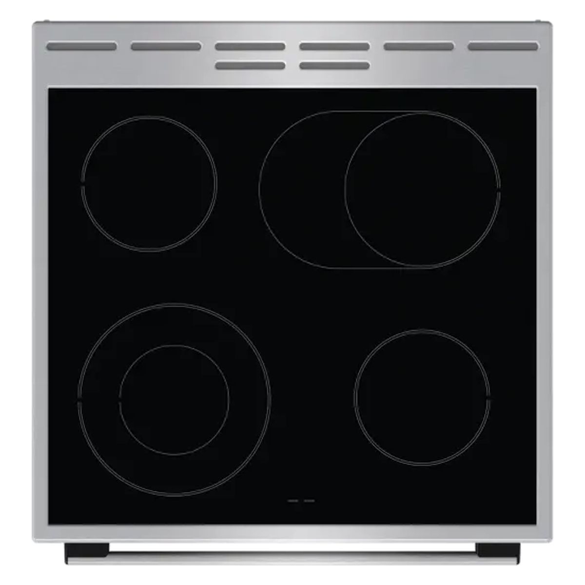 Gorenje GECS6C70XPA - κεραμικές εστίες Κεραμική κουζίνα inox Gorenje GECS6C70XPA, κεραμική επιφάνεια με τέσσερις ζώνες HiLight, διπλή και οβάλ εστία.