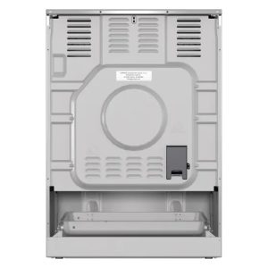 Κεραμική κουζίνα inox Gorenje GECS6C70XPA, πίσω όψη της συσκευής.