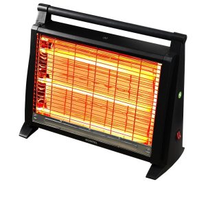 KUMTEL LX-2832 σόμπα χαλαζία – πλάγια εμπρόσθια όψη και διακόπτες
