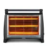 KUMTEL LX-2832 μαύρη σόμπα χαλαζία 1500W – εμπρός όψη
